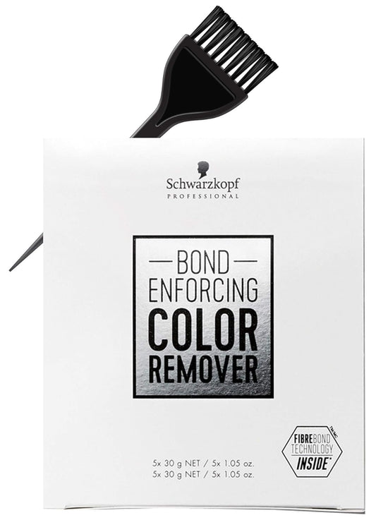 Schwarzkopf Professional Bond Enforcing Color Remover - 5 Count with Tint Brush | Hair Color Reduction (5 x 1.05 oz)