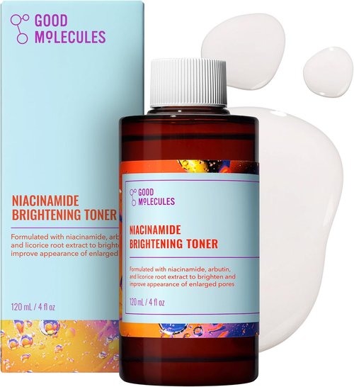 Good Molecules Niacinamide Brightening Toner - Face Toner for Even Skin Tone & Pore Minimizing | 4 oz