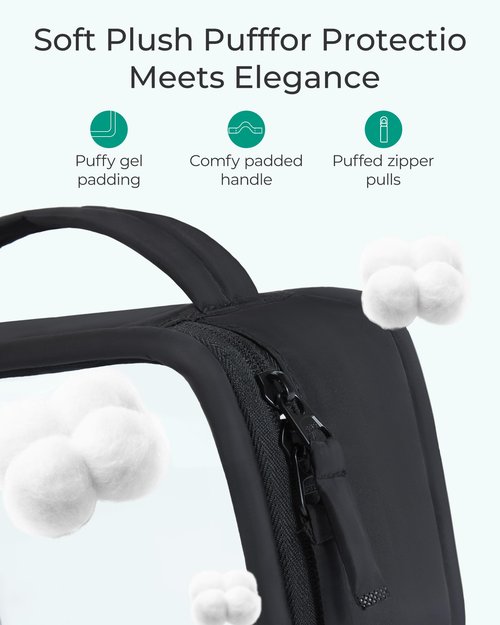 BAGSMART Clear Makeup Bag - TSA Approved Toiletry Bag with Handle Large Opening, Water-Resistant Durable PVC Clear Toiletry Bags for Traveling Travel Essentials (Pink)