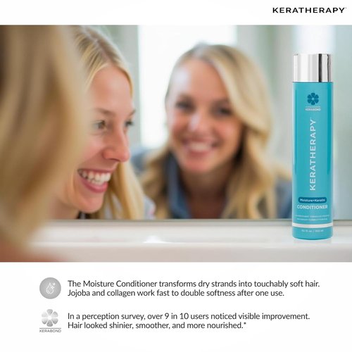 KERATHERAPY Keratin Infused Moisture Conditioner - Hydrating Formula for Dry, Damaged Hair | 10.1 fl. oz.