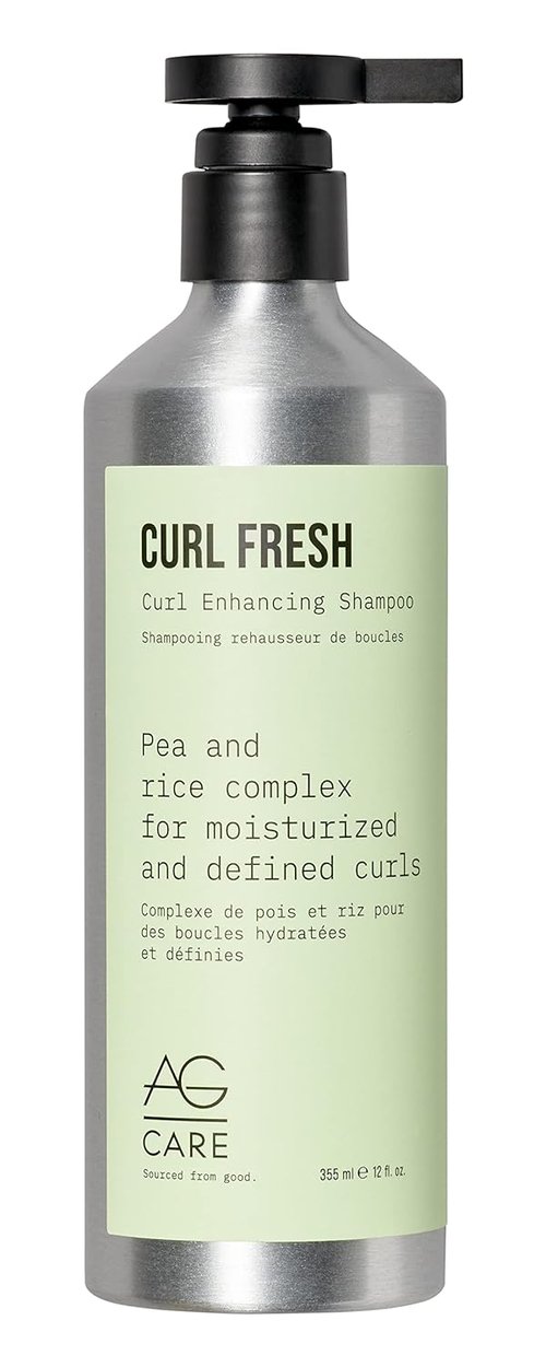 AG Care Curl Fresh Hydrating Shampoo - Moisture-Retaining Curl Cleanser with Pea & Rice Amino Acids | 12 Fl Oz