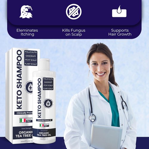 Psoriasis Shampoo - Medicated Anti-Dandruff Treatment for Flaky Scalp & Seborrheic Dermatitis - 200ml