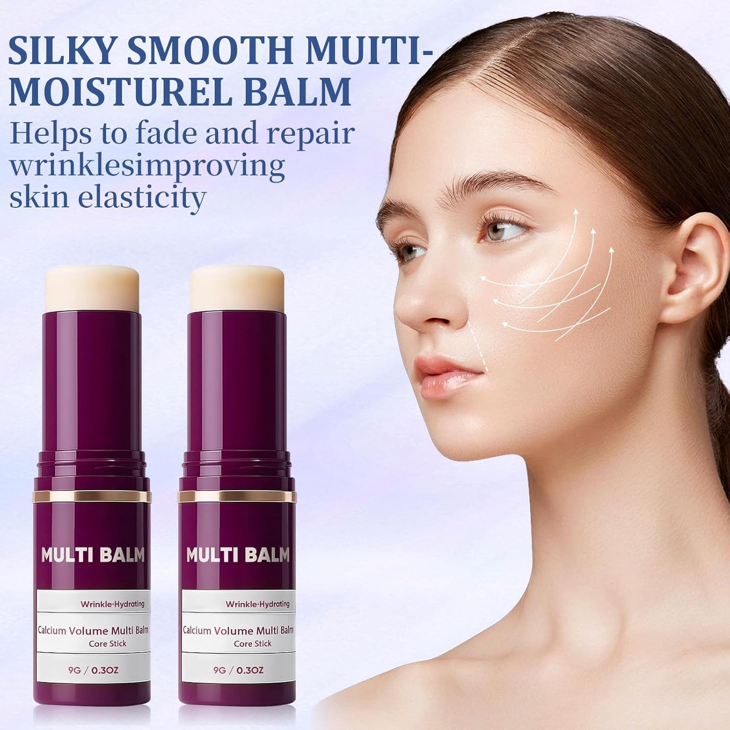 Skiennix Calcium Multi Balm - Anti-Aging Hydrating Stick for Face, Neck & Eyes | 2 Pcs