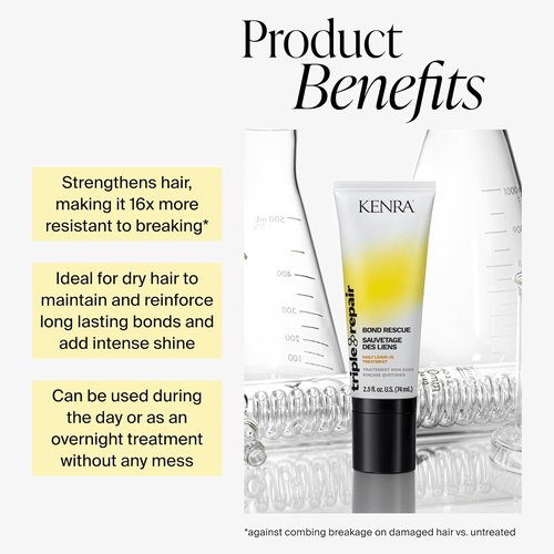 Kenra Professional Triple Repair Bond Rescue - Daily Leave-In Treatment | Prevent Breakage & Strengthen Hair