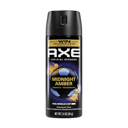 AXE Fine Fragrance Body Spray - Midnight Amber | 72-Hour Freshness, Aluminum-Free, 2.9 oz
