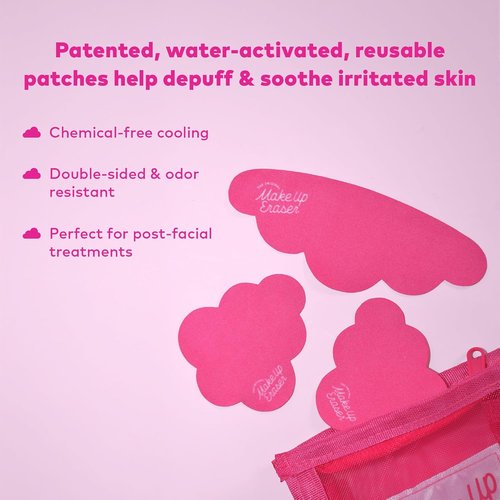 MakeUp Eraser Face Cooling Clouds - Reusable Facial Patches for Reducing Redness & Irritation | Instant Cooling