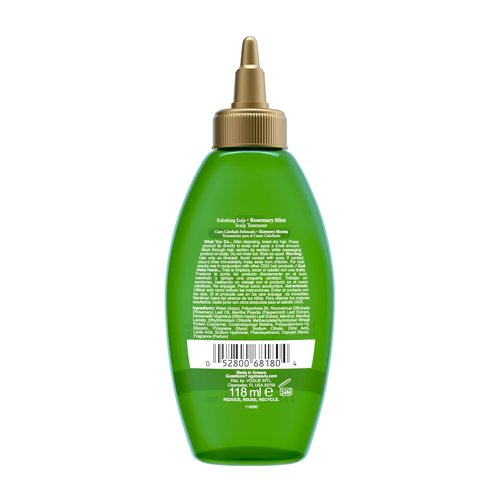 OGX Extra Strength Scalp Treatment - Refreshing Rosemary Oil & Mint Detox for Shiny Hair, 4 fl oz