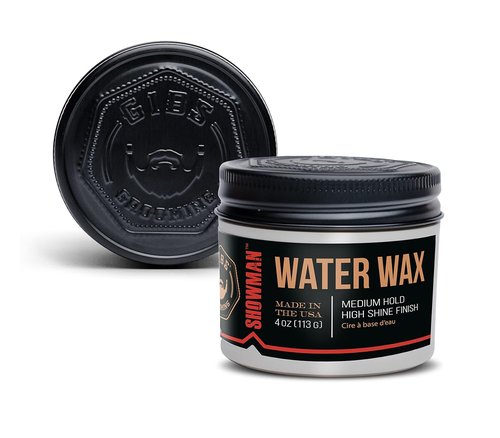 GIBS Water Wax - Medium Hold Hair Styling Product | Healthy High Shine, Water-Based, 4oz