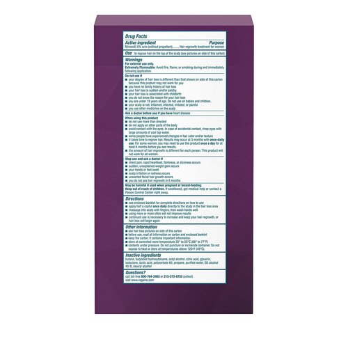 Rogaine Women's Hair Regrowth Treatment Foam - 4 Month Supply for Thicker, Fuller Hair