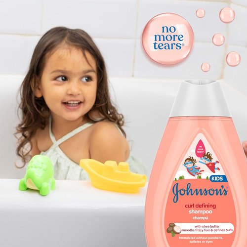 Johnson's Kids' Curl Defining Shampoo - Shea Butter Formula for Frizz Control & 24-Hour Curl Definition | 13.6 fl. oz