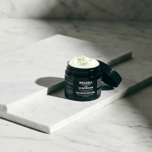 Brickell Men's Retinol Face Moisturizer - Natural Anti-Wrinkle Night Cream with Hyaluronic Acid | 2 Ounce