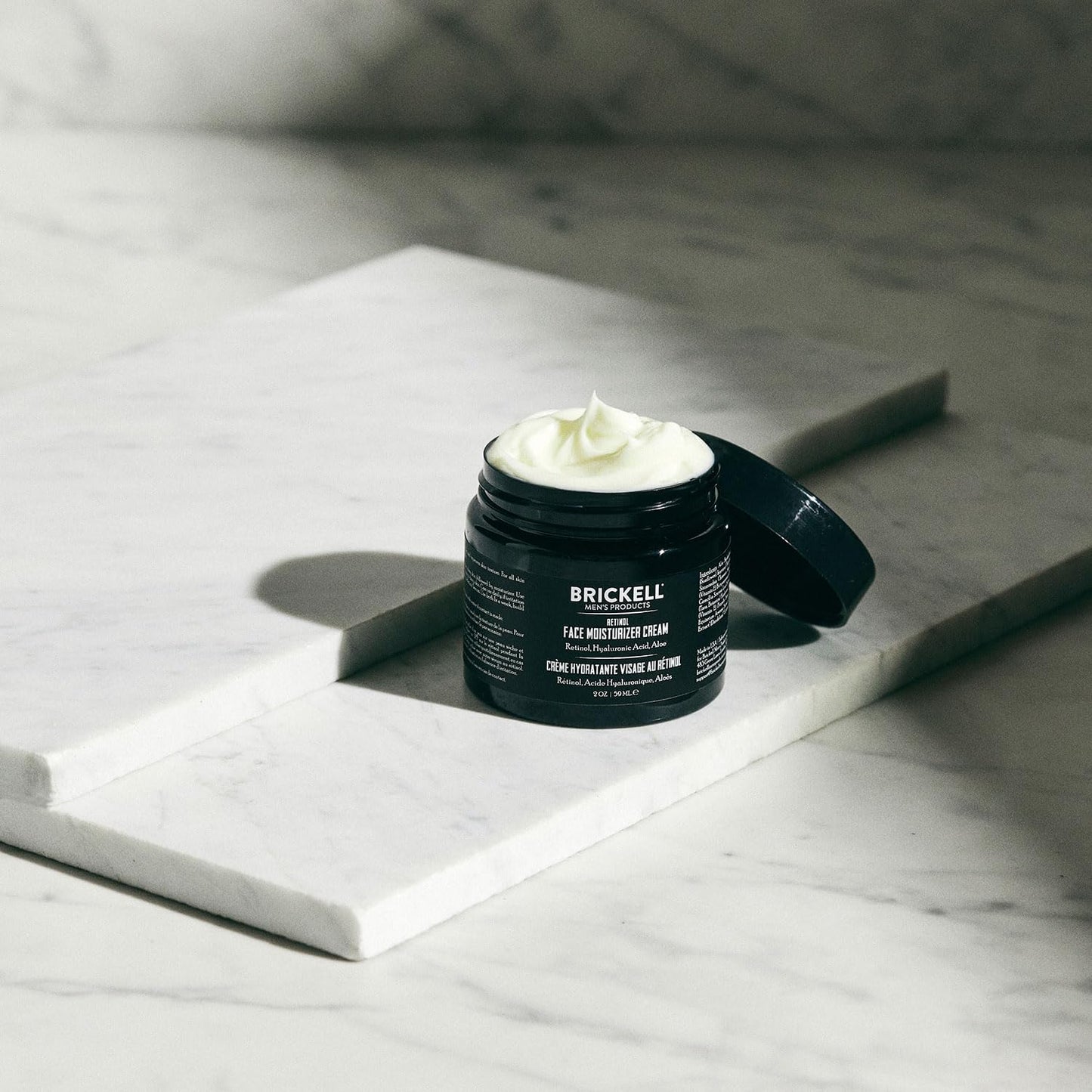 Brickell Men's Retinol Face Moisturizer Cream - Natural Anti-Wrinkle Night Cream with Hyaluronic Acid | 2 Ounce