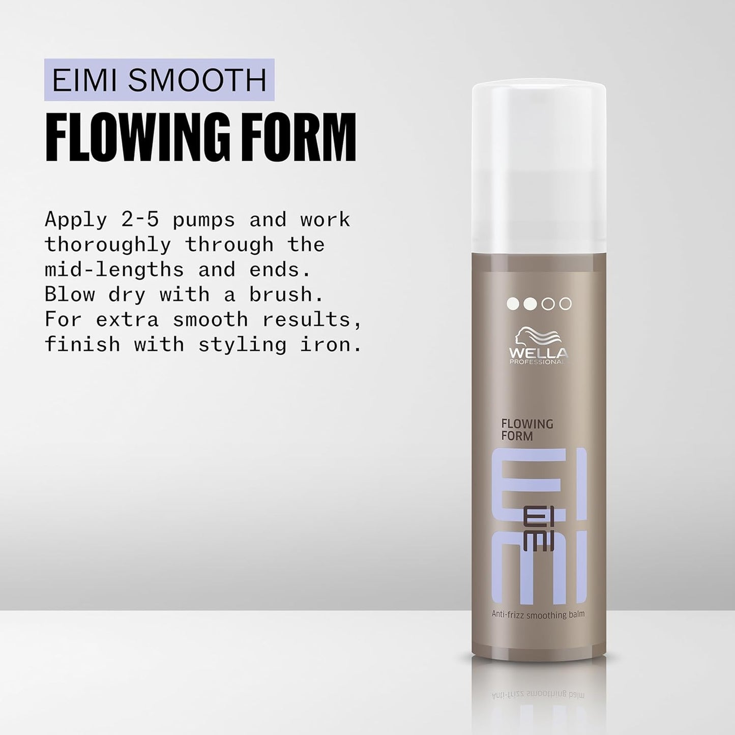 Wella Professionals EIMI Flowing Form Anti-Frizz Smoothing Balm - Smooth & Sleek Finish for Frizzy Hair | 3.38 Fl Oz