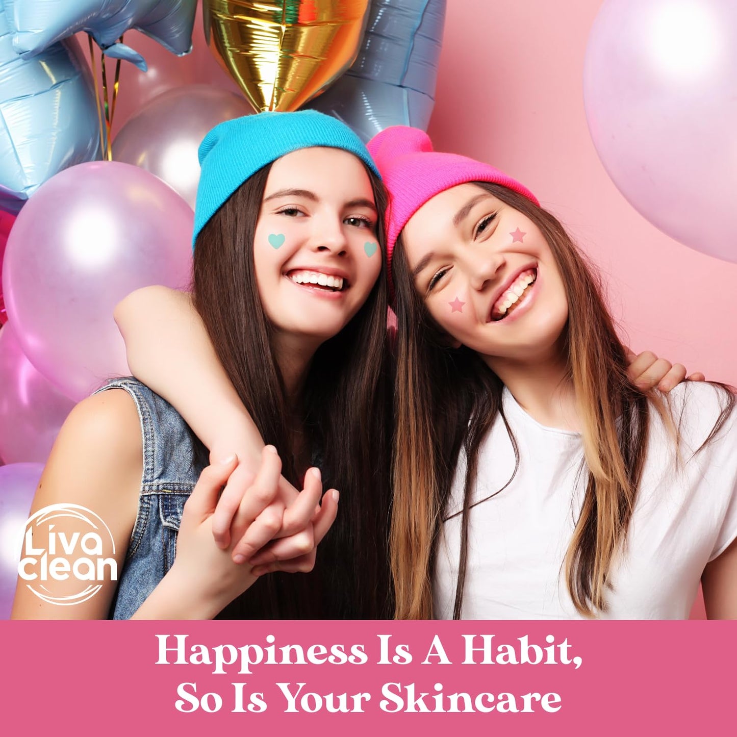 LivaClean 240 CT Heart & Star Pimple Patch w/Salicylic Acid & Tea Tree Oil, Pimples Patches, Pimple Patches Heart, Hydrocolloid Cute, Zit Patch, Cute Acne