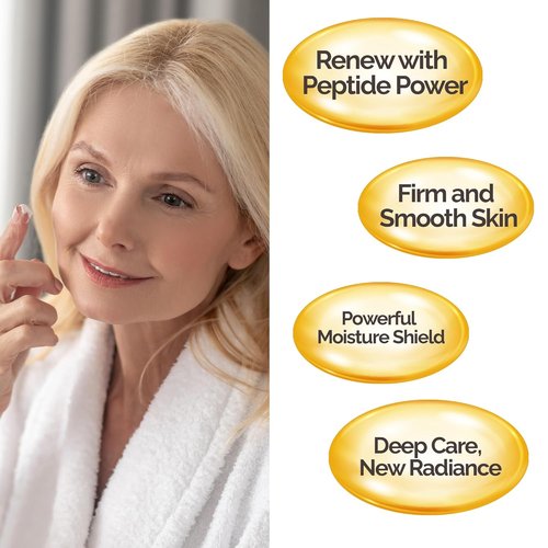 Mineaderm Advanced Recovery Cream - Anti-Wrinkle & Firming Face Cream with Peptides & Hyaluronic Acid - 1.69 fl oz