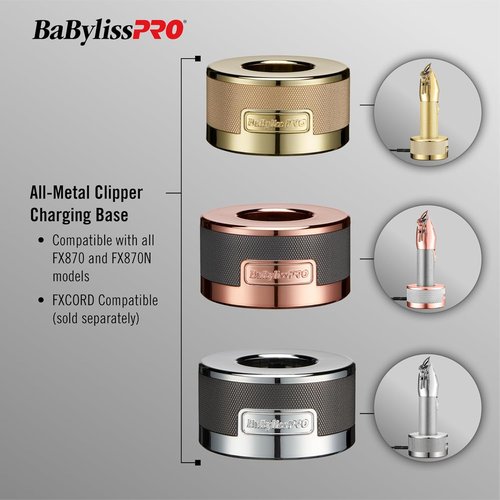 BaBylissPRO MetalFX Clipper Charging Base - Durable Design for Efficient Charging | Sleek & Compact
