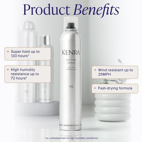 Kenra Professional Volume Spray 25 - Super Hold Hairspray | Flake-Free, Fast-Drying | 10 oz
