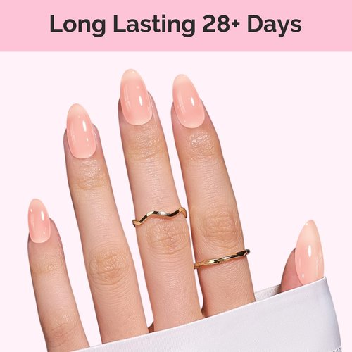 MelodySusie Jeweliver Nude Gel Nail Polish, 0.5Fl.oz Milky Gel Polish Pastel Color Soak Off UV LED Light Cure Gift for Women Manicure Nail Art DIY at Home JM08