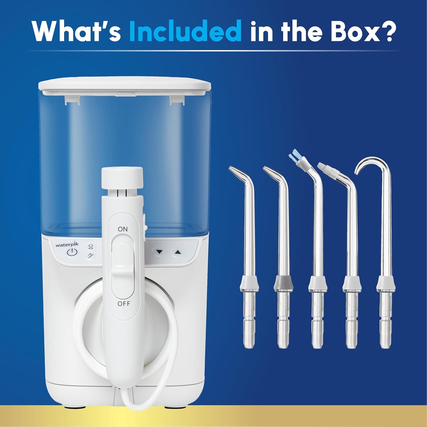 Waterpik Promax Water Flosser - SmartAdvance Mode for Gum Health & Teeth Cleaning | Compact Design, 10 Settings, 5 Tips