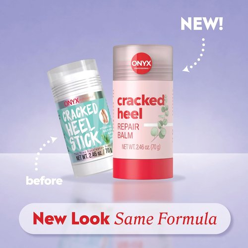 Onyx Professional Cracked Heel Repair Balm Stick - Moisturizing Tea Tree Eucalyptus Scent, 2 Pack