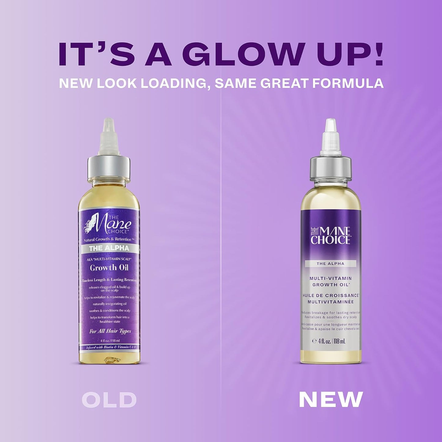The Mane Choice Alpha Multi-Vitamin Scalp Hair Growth Oil, 4 Fl Oz, 1 Pack, Nourishing Scalp Oil with Biotin, Vitamin C, Rosemary, Rice Extract, Jojoba, Tea Tree & Castor Oil, Lightweight & Non-Greasy