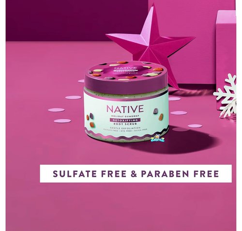 Native Limited Edition Holiday Body Wash Scrub - Gum Drop Scent - 12oz Size