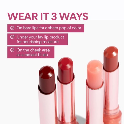 Innisfree Dewy Tint Lip Balm - Hydrating Tinted Balm with Hyaluronic Acid & Ceramides | 4 Shades Available