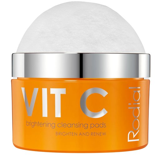 Rodial Vit C Brightening Cleansing Pads - Toning & Purifying Resurfacing Pads for Day & Night