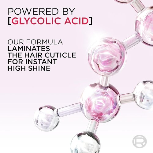 L'Oreal Paris Elvive Glycolic + Gloss Leave-In Hair Serum - Smooths Dull Hair for High Shine, 4.4 Fl Oz