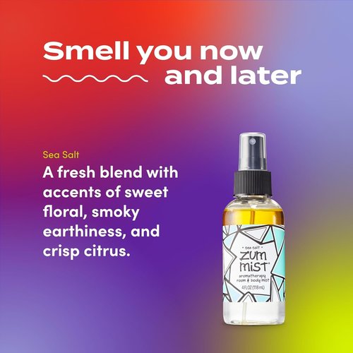 Indigo Wild Zum Mist Room & Body Spray - Aromatherapy Essential Oil - Sea Salt Scent - 4 fl oz
