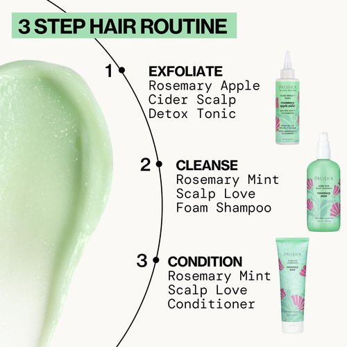 Pacifica Conditioner – Rosemary Purify Invigorating Conditioner with Hydrating Jojoba & Cooling Mint for Balanced Moisture, Sulfate-Free, Vegan & Cruelty-Free, 8 oz