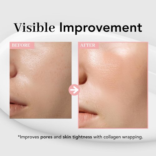 NOWATER Collagen Peel Off Face Mask - Achieve Glass Skin with Hydrolyzed Collagen & 6 Peptides | 2.4 fl. oz
