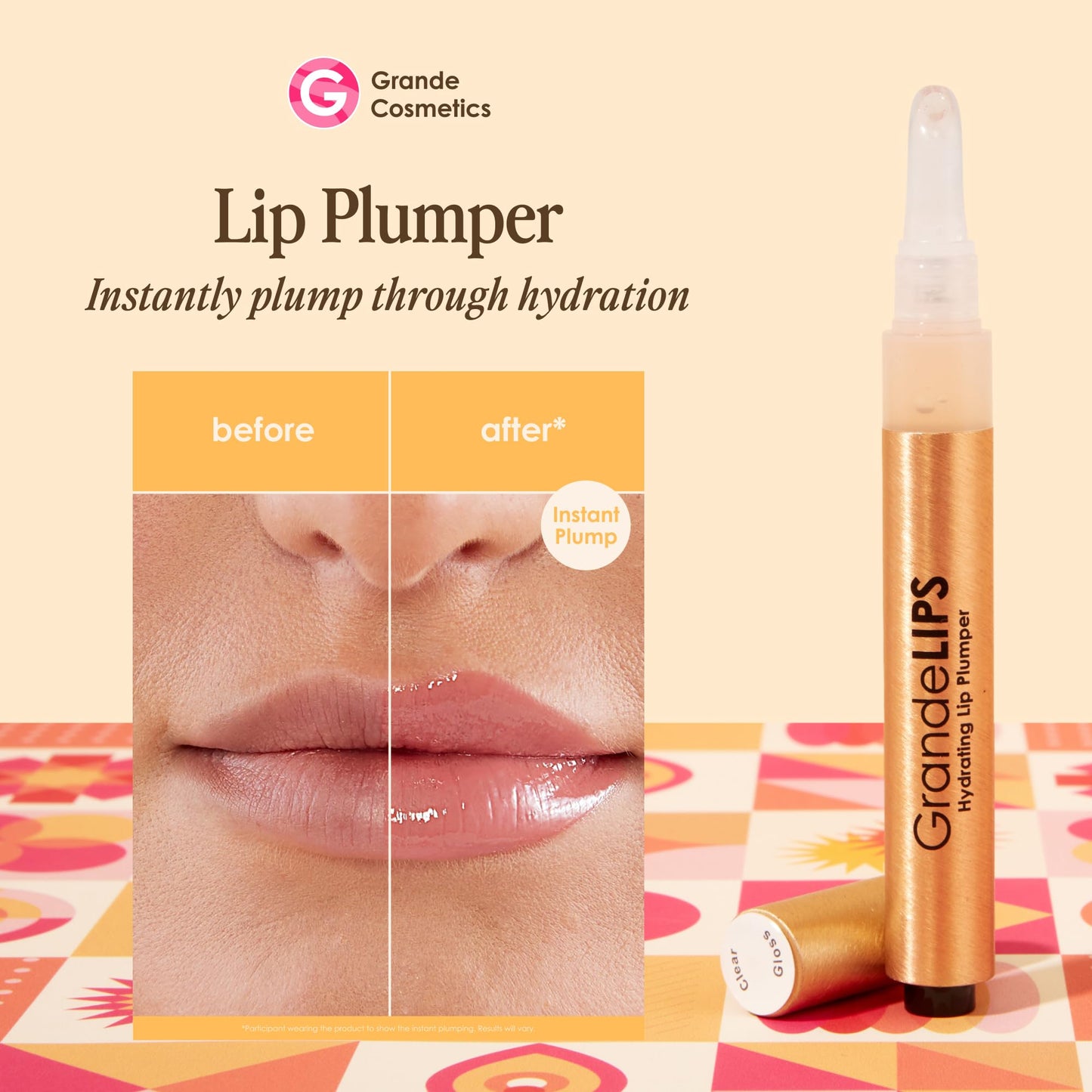 Grande Cosmetics Grandelips Hydrating Lip Plumper, 0.08 Fl Oz