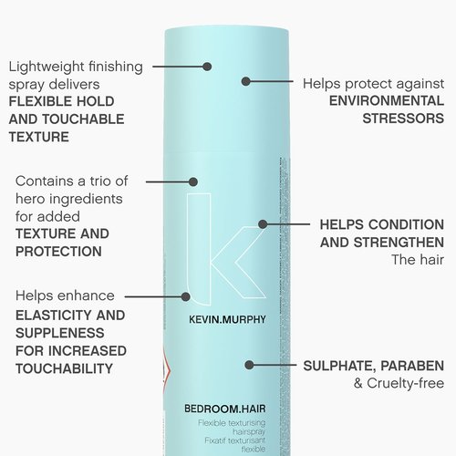 KEVIN.MURPHY Bedroom.Hair - Flexible Texturizing Hair Spray for Effortless Style - 235 mL / 7.9 fl oz