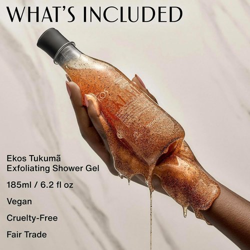 Natura Ekos Tukumã Exfoliating Shower Gel - Replenishing Formula | 185ml Size
