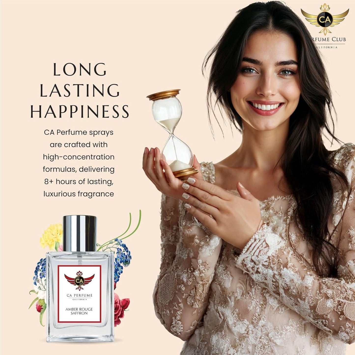 CA Perfume | Bright Crystal Impression Eau De Parfum for Women - Long Lasting Floral Fruity Fragrance | 1.7 Fl Oz (50ml)
