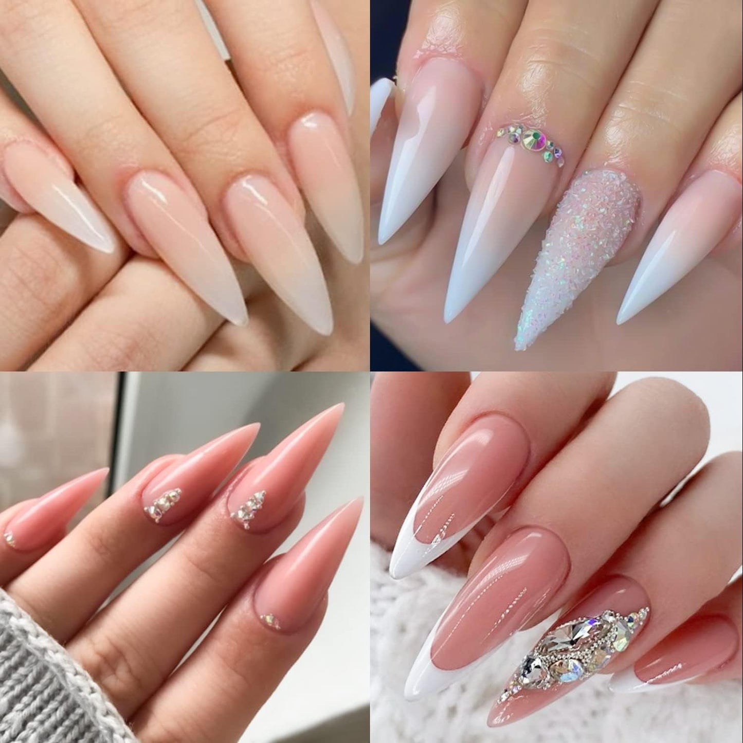 UNA GELLA Gel Nail Glue, Solid Nails Gl ue Gel 40g Lamp Curing Needed Soak Off G LUE Strong Nail G LUE G el for Acrylic Fake Nails Tips Extension Press On Nails for Gelly Tips