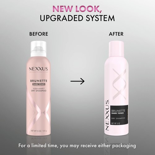 Nexxus Styling Refreshing Dry Shampoo Refresh Brunette Dark Tones Dry Shampoo Powered by Flexx-Adapt™ Technology and Infused with a Protein Complex 5 oz