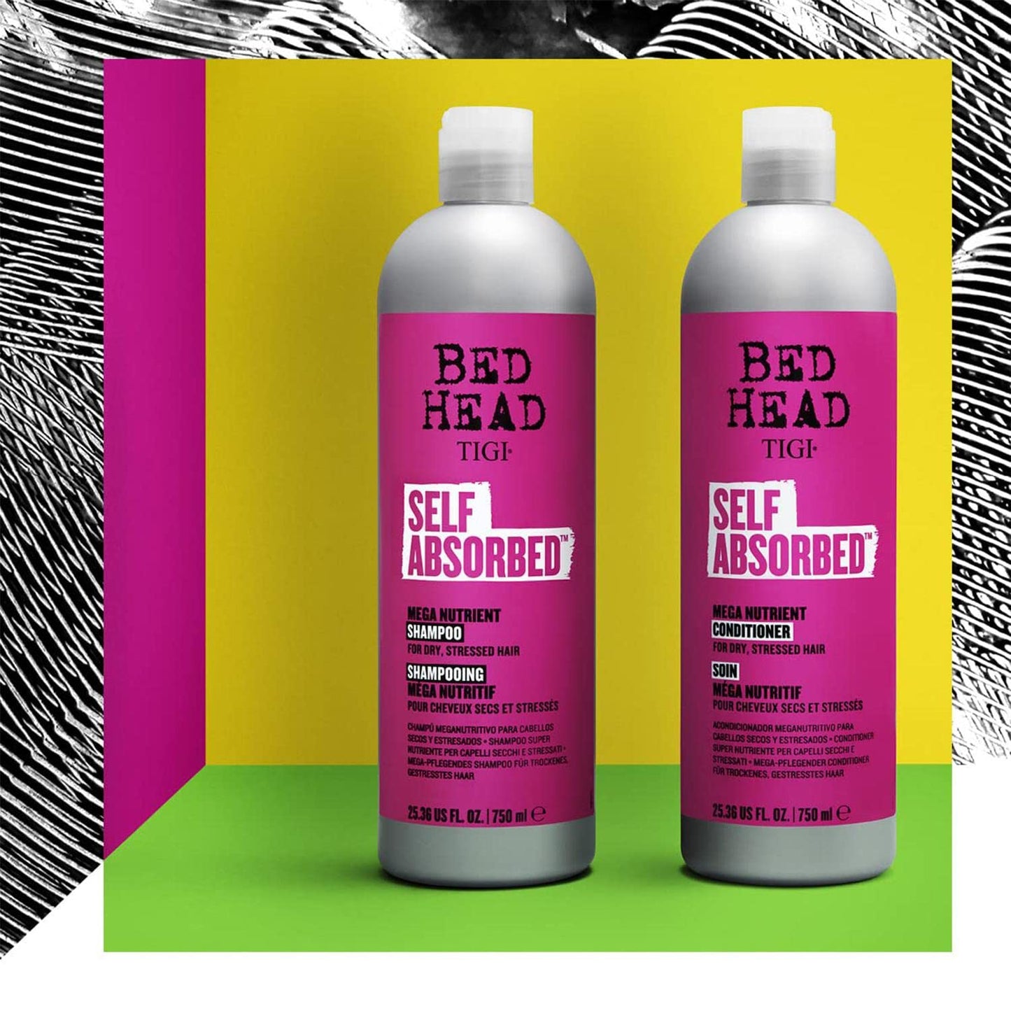 TIGI Bed Head Mega Nutrient Conditioner - Nourishing & Moisturizing for Straight Hair | 25.36 oz