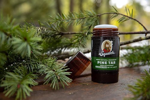 Dr. Squatch Natural Deodorant for Men – Odor-Squatching Men's Deodorant Aluminum Free - Pine Tar 2.65 oz (2 Pack)
