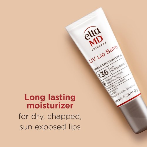 EltaMD UV Lip Balm Sunscreen - Moisturizing Protection for Dry Cracked Lips | Water Resistant Up to 80 Minutes