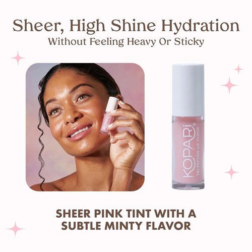 Kopari Tri-Peptide Lip Cloud - Infused with Ceramides & Hyaluronic Acid for Soft, Plump Lips