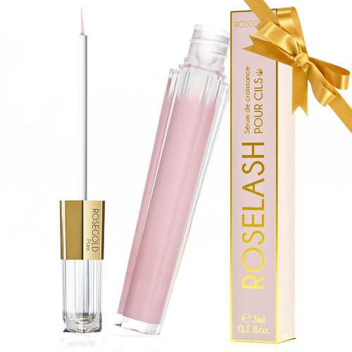 ROSEGOLD ROSELASH Growth Serum - Achieve Fuller, Longer, Thicker Lashes | 95% Natural, Vegan, Made in France
