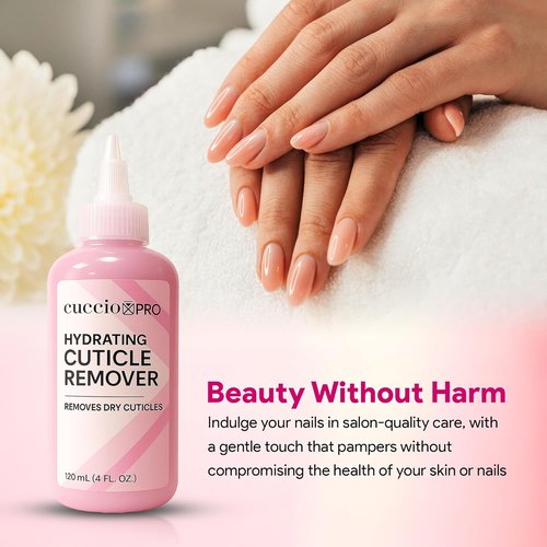 Cuccio Pro Hydrating Cuticle Remover - Fast-Acting Moisturizing Formula for Healthy Nails | 4 fl oz