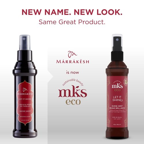 MKS Eco Let It Shine Shine Mist | Refreshing Hairspray with Moroccan Argan Oil - 4 fl oz - Vegan & Cruelty-Free