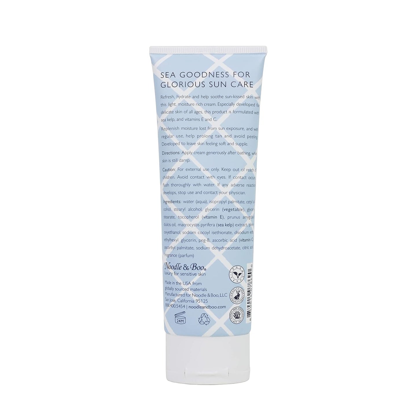 VitaSea After Sun Replenishing Cream - Hydrate & Soothe Heat-Exposed Skin | Fast-Absorbing Vegan Formula, 4 Fl Oz