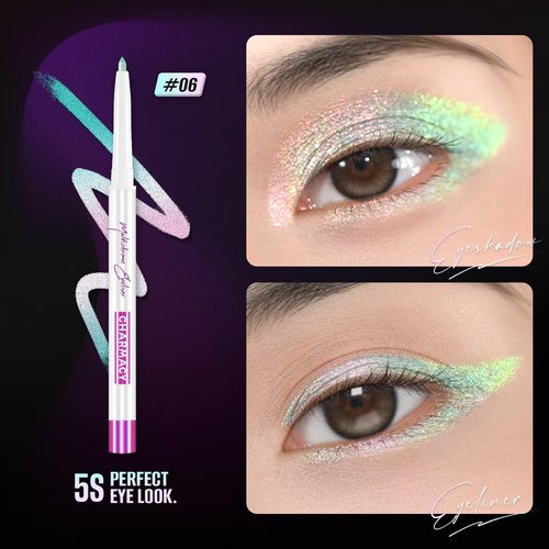 CHARMACY Chameleon Multichrome Eyeshadow Pencil - Waterproof, Long-Lasting Color Shifting Eyeliner & Shadow Stick (B03)