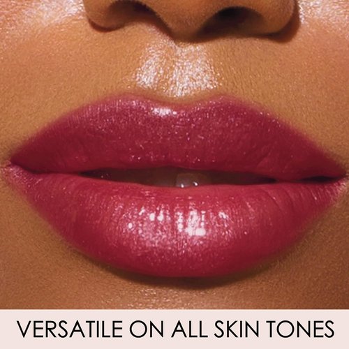 LONDONTOWN Plush Shine Lip Gloss - Deep Hydrating Flushed Pink Tint | Non-Sticky Conditioning Balm