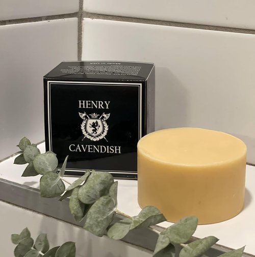 Henry Cavendish Himalaya Shaving Soap - All-Natural Shea Butter & Coconut Oil | 4 oz Long-Lasting Puck