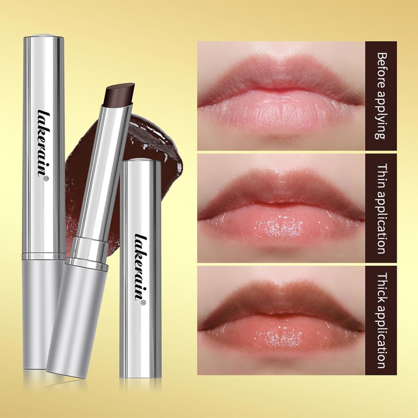 Sheeyoon Honey Lipstick - Hydrating Tinted Lip Balm with Sheer Glossy Finish | 1 PC Black
